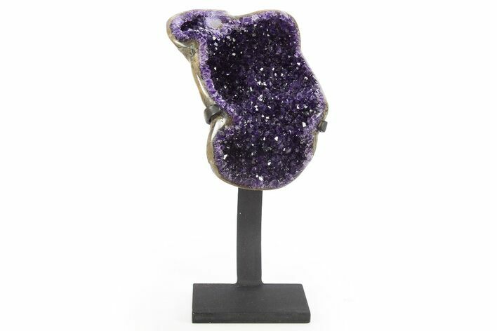 Amethyst Geode With Metal Stand - Uruguay #306904